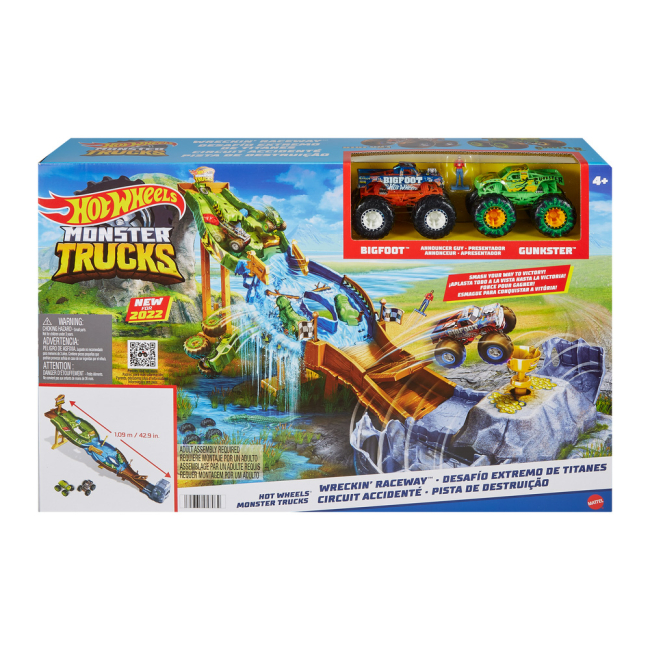 Автотреки - Ігровий набір Hot Wheels Monster Trucks Перегони титанів (HGV12)#3
