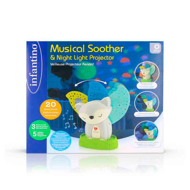 Ночники, проекторы - Светильник Infantino Лисенок с подвижным хвостиком (302021)#2