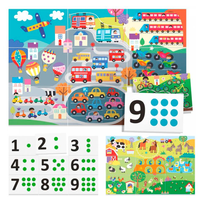 Обучающие игрушки - Карточки Монтессори Headu 123 Прикоснись (MU54891)#2