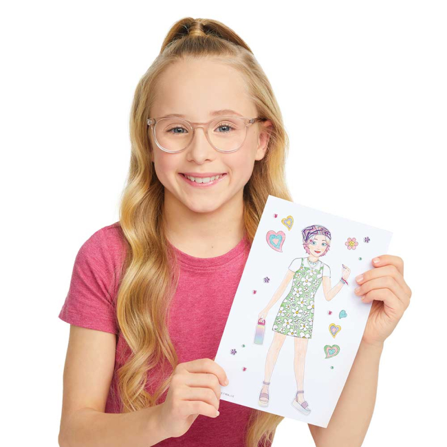 Наборы для творчества - Игровой набор Make it Real для создания модных коллекций со световым планшетом (MR3503)#3