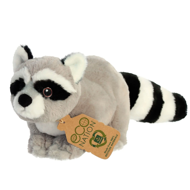 М'які тварини - М'яка іграшка Aurora Eко Єнот 23 cм (200039C)#3