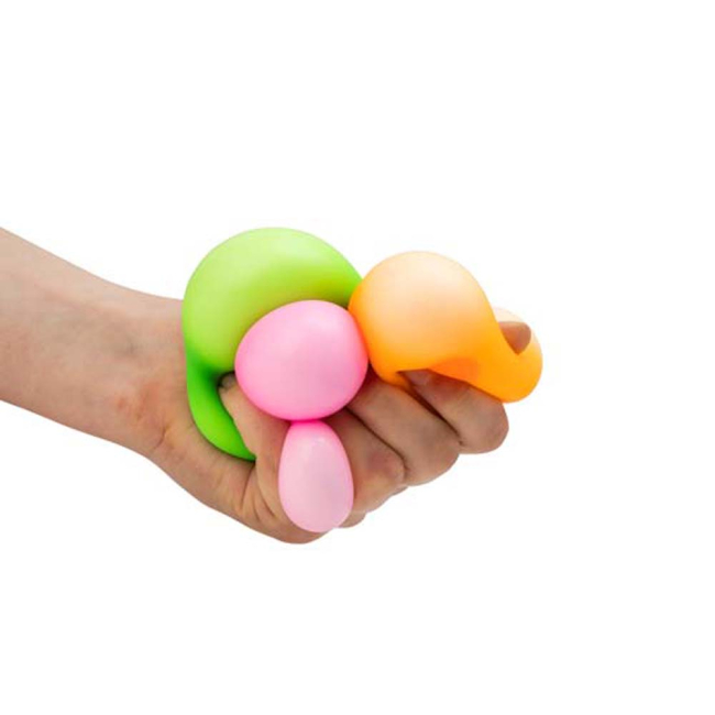 Антистрес іграшки - Набір м'ячики-антистрес Tobar Скранчемс Дідді неонові (39999)#4