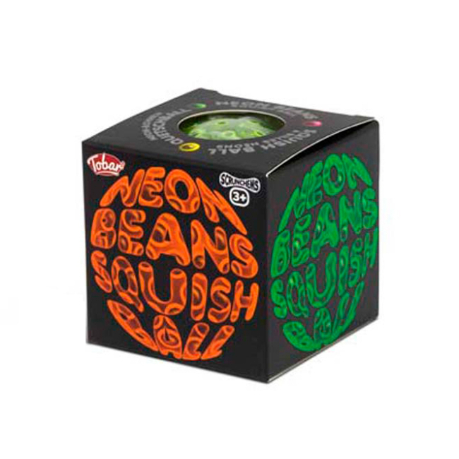 Антистрес іграшки - М'ячик-антистрес Tobar Скранчемс неонові боби рожевий (38592/3)#2