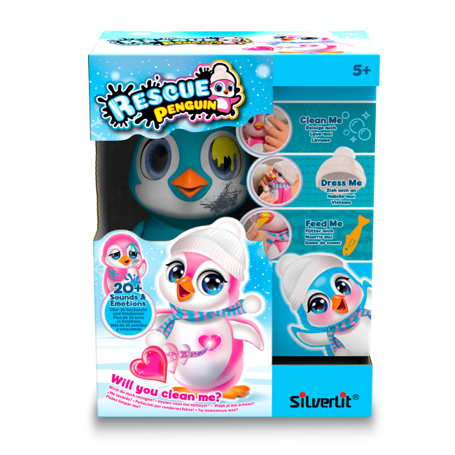 Фігурки тварин - Інтерактивна фігурка Silverlit Ycoo Врятуй пінгвіна блакитна (88652)#4