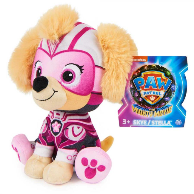 Мягкие животные - Мягкая игрушка Paw Patrol The mighty movie Щенок Скай 15 см (SM84240/7050)#5