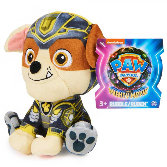 Мягкие животные - Мягкая игрушка Paw Patrol The mighty movie Щенок Крепыш 15 см (SM84240/7074)#5