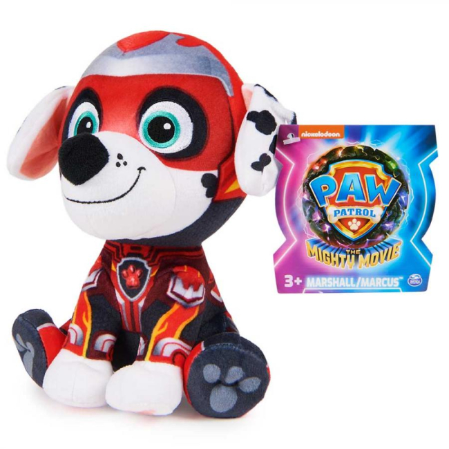 Мягкие животные - Мягкая игрушка Paw Patrol The mighty movie Щенок Маршал 15 см (SM84240/7135)#5