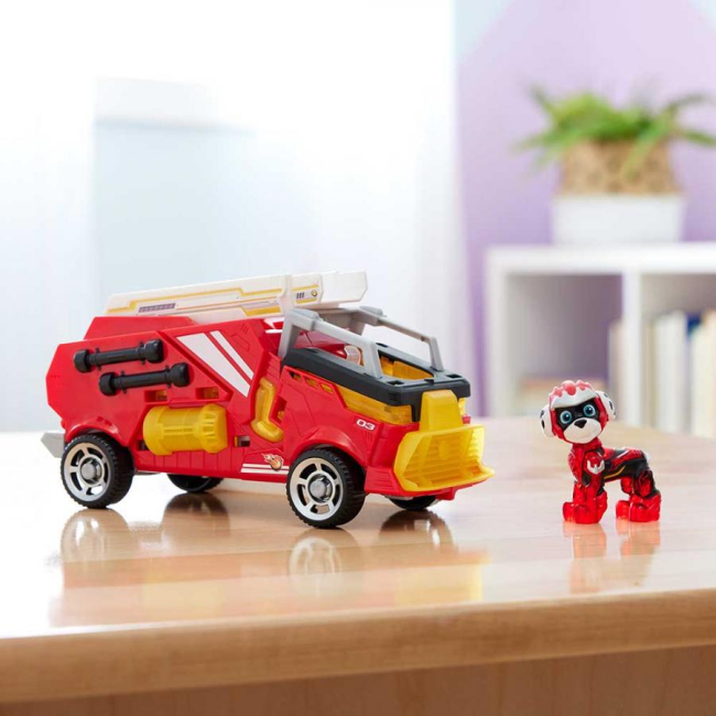 Фігурки персонажів - Великий рятувальний автомобіль Paw Patrol Великі вантажівки з водієм Маршал (SM17776/4973)#6
