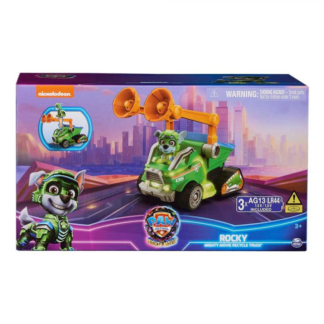 Фигурки персонажей - Большой спасательный автомобиль Paw Patrol Большие грузовики с водителем Рокки (SM17776/5000)#5