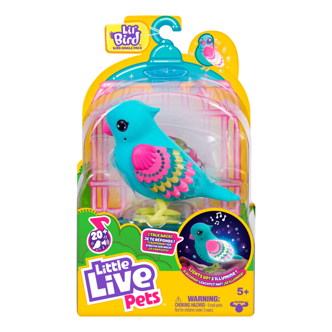 Фигурки животных - Интерактивная фигурка Little Live Pets Говорящая птичка Твит Твинкл (26403)#3