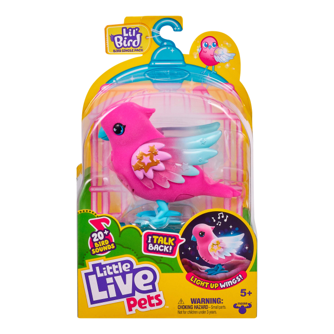 Фигурки животных - Интерактивная фигурка Little Live Pets Говорящая птичка Скайлер (26402)#3