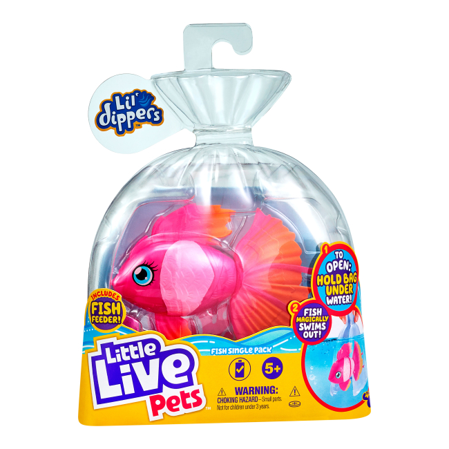 Фігурки тварин - Інтерактивна рибка Little Live Pets S4 Марина-балерина (26406)#3