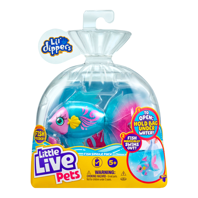Фігурки тварин - Інтерактивна рибка Little Live Pets S4 Перлетта (26407)#3