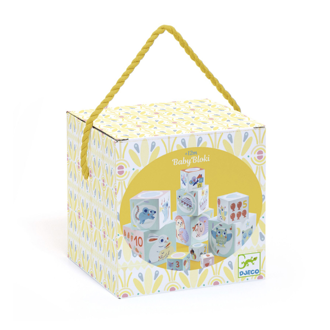 Розвивальні іграшки - Кубики-пірамідка DJECO Милі звірята (DJ06103)#3