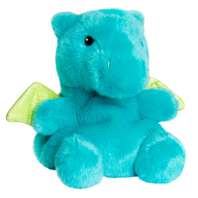 Персонажі мультфільмів - М'яка іграшка ​Aurora Palm pals Дракон бірюзовий 15 см (220688C)#2