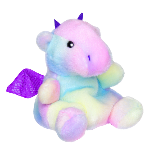 Персонажі мультфільмів - М'яка іграшка ​Aurora Palm pals Дракон райдужний 15 см (220688D)#2