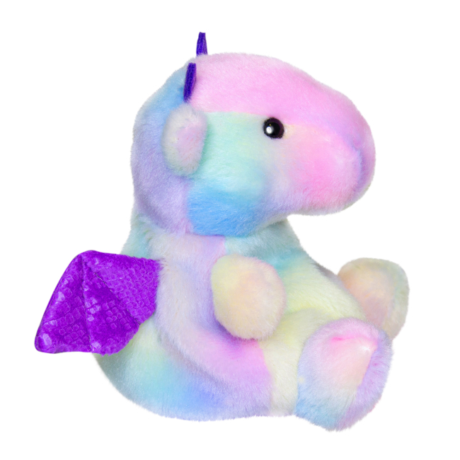 Персонажі мультфільмів - М'яка іграшка ​Aurora Palm pals Дракон райдужний 15 см (220688D)#3