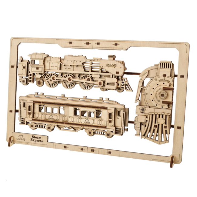 3D-пазлы - Пазл Ukrainian Gears Паровоз (6337513)#2