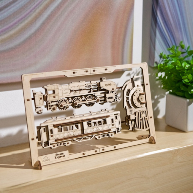 3D-пазлы - Пазл Ukrainian Gears Паровоз (6337513)#6