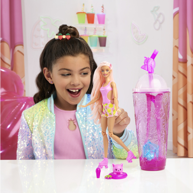 Ляльки - Лялька Barbie Pop Reveal Соковиті фрукти Полуничний лимонад (HNW41)#5