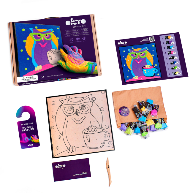 Наборы для лепки - Набор для творчества OKTO Сова (20003)#2