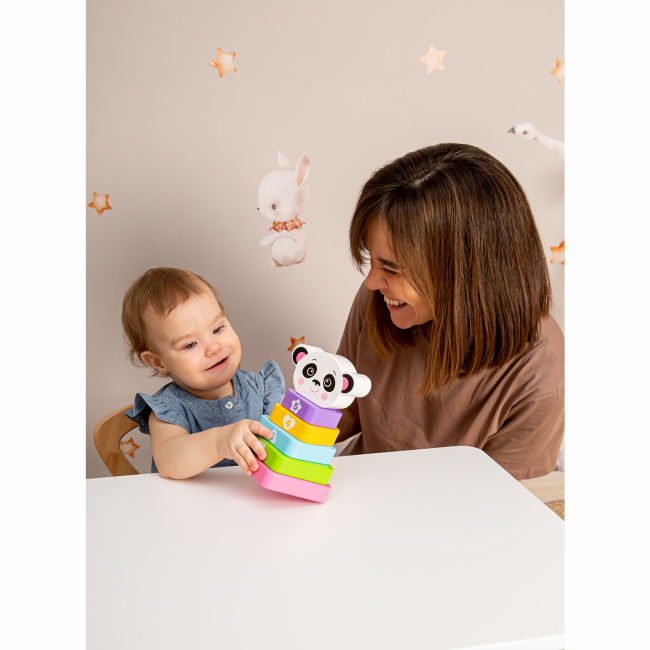 Розвивальні іграшки - Дерев'яна іграшка Kids Hits Пірамідка Панда (KH20/012)#3