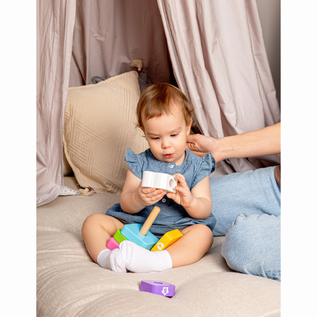 Розвивальні іграшки - Дерев'яна іграшка Kids Hits Пірамідка Панда (KH20/012)#5