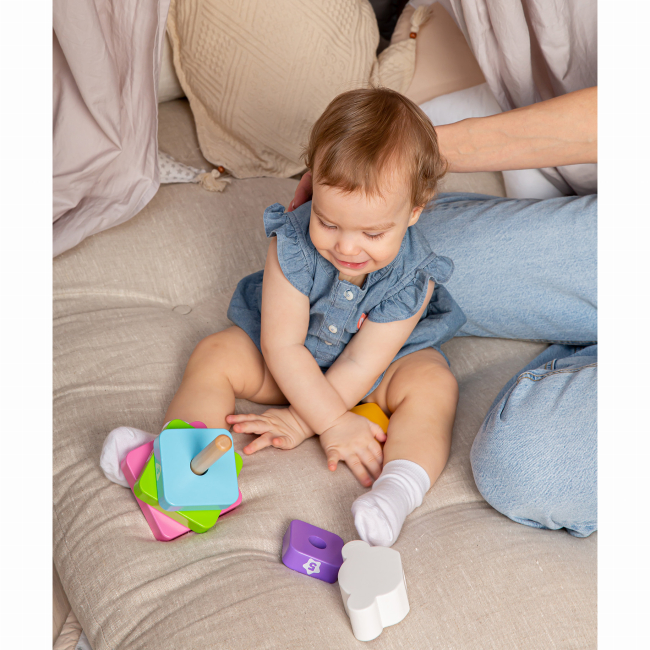 Розвивальні іграшки - Дерев'яна іграшка Kids Hits Пірамідка Панда (KH20/012)#6