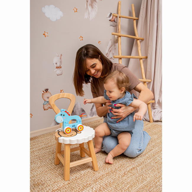 Развивающие игрушки - Деревянная игрушка Kids Hits Лошадка синяя (KH20/011)#3