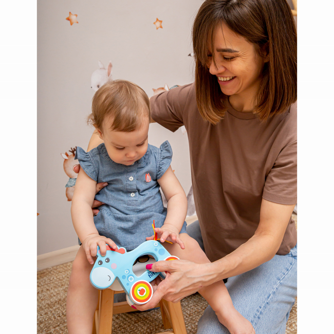 Развивающие игрушки - Деревянная игрушка Kids Hits Лошадка синяя (KH20/011)#4