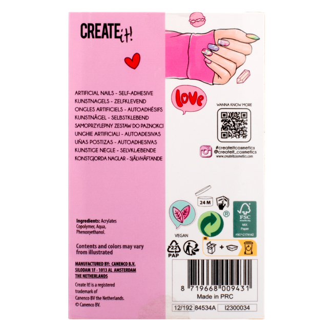 Косметика - Набор накладных ногтей Create It! в ассортименте (84534)#6