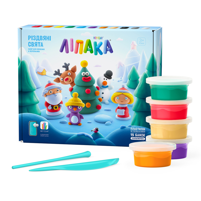 Набори для ліплення - Меганабір пластиліну Ліпака Різдвяні свята (99001-UA01)#2