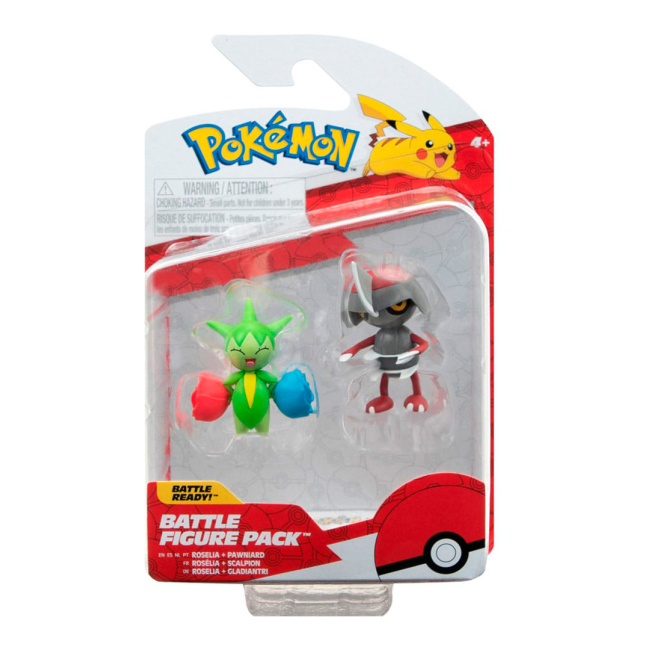 Фигурки персонажей - Набор фигурок Pokemon W15 Поньярд и Розелия (PKW3006)#2