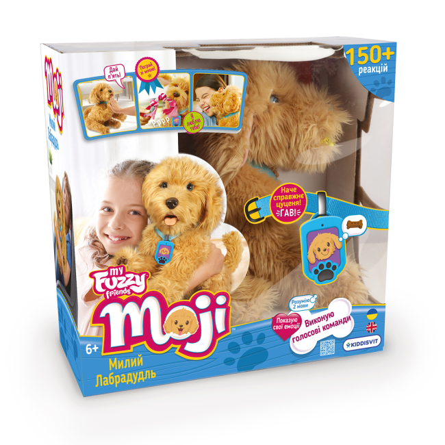 Мягкие животные - Интерактивная игрушка My Fuzzy Friends Лабрадудель Моджи (18207-UKR-ENG)#4