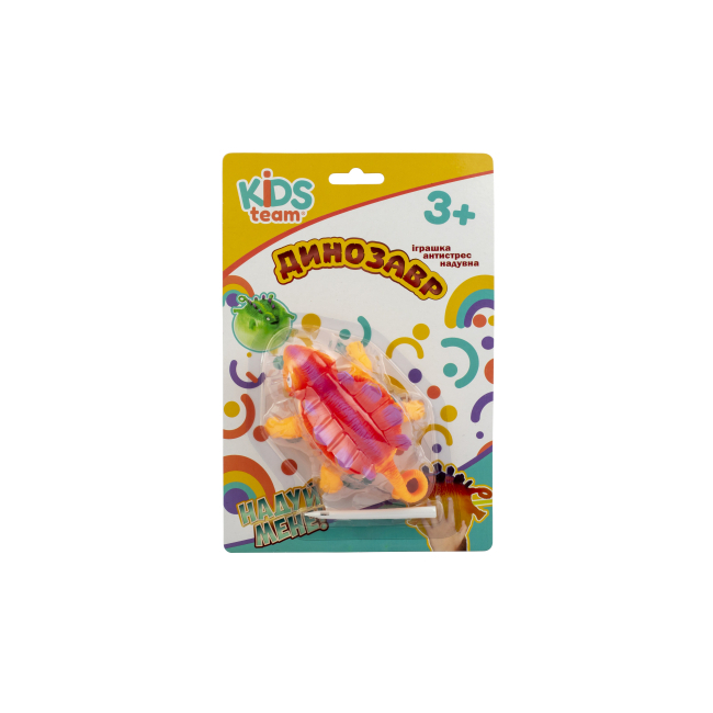 Антистрес іграшки - Фігурка-антистрес Kids Team Динозавр помаранчевий (CKS-10233C/3)#2