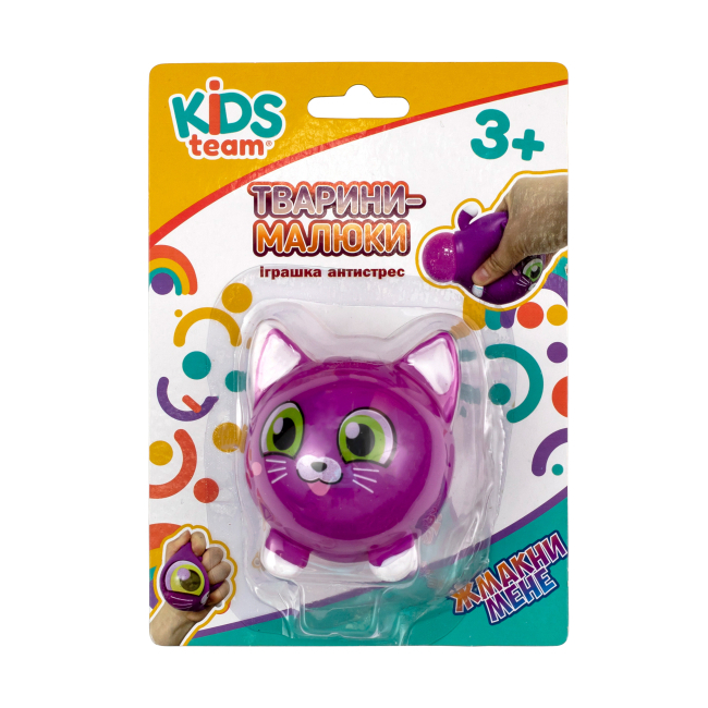 Антистрес іграшки - Іграшка антистрес Kids Team Малюк котеня фіолетовий (CKS-10500/2)#2