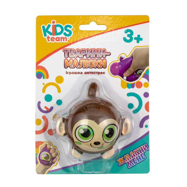 Антистрес іграшки - Іграшка антистрес Kids Team Малюк мавпеня коричньовий (CKS-10500/3)#2