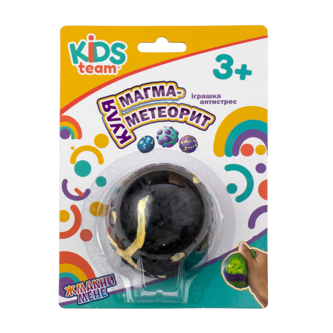 Антистрес іграшки - Магма-метеорит Kids Team Чорно-жовта (CKS-10693/4)#2