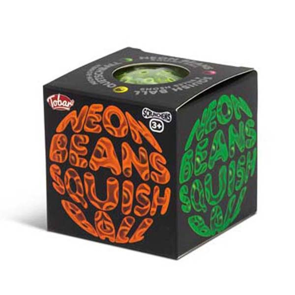 Антистрес іграшки - М'ячик-антистрес Tobar Скранчемс неонові боби зелений (38592/4)#2