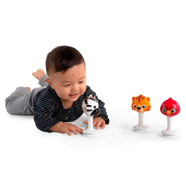 Розвивальні іграшки - Іграшка на присосці Baby Einstein Rattle & jingle trio (12359)#4