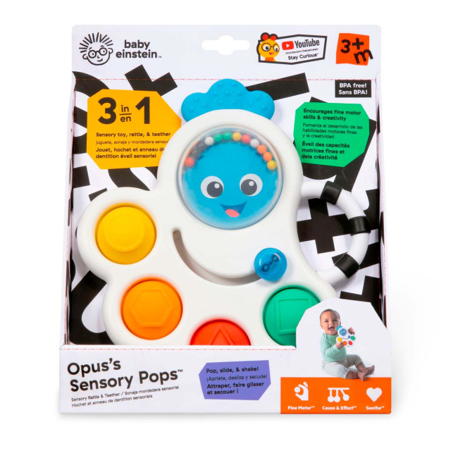 Брязкальця, прорізувачі - Брязкальце Baby Einstein Opus's shape pops (12684)#2