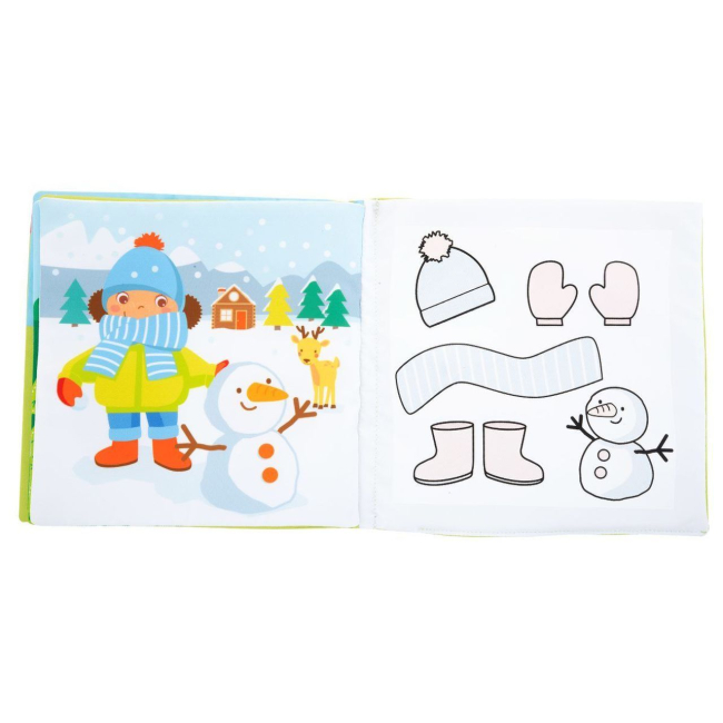 Развивающие игрушки - Мягкая книга Chicco Времена года (10631.00)#4