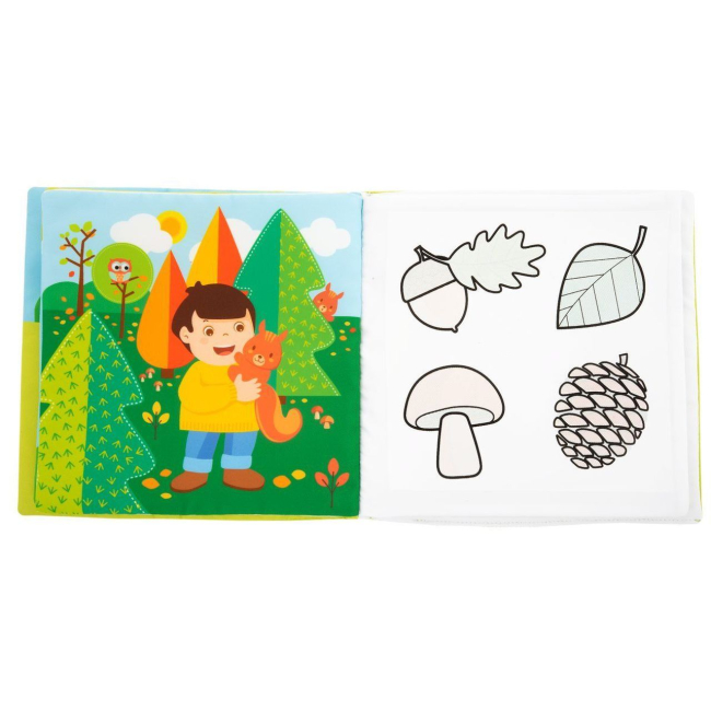 Развивающие игрушки - Мягкая книга Chicco Времена года (10631.00)#5