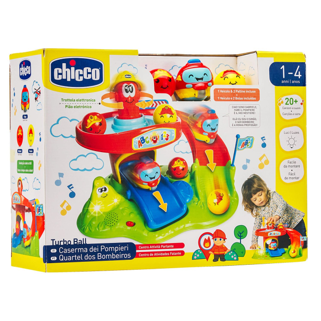 Машинки для малышей - Игровой центр Chicco Пожарная станция Turbo ball (10758.00)#4