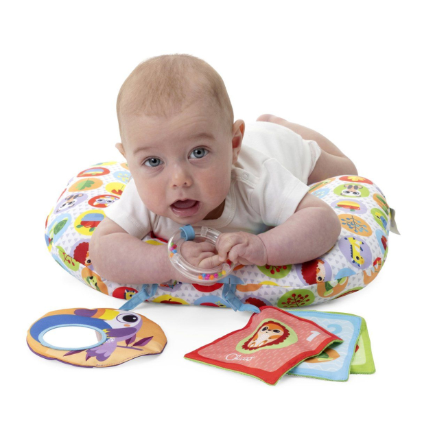 Развивающие коврики - Подушка-игровой центр Chicco Animal tummy time (11351.00)#6