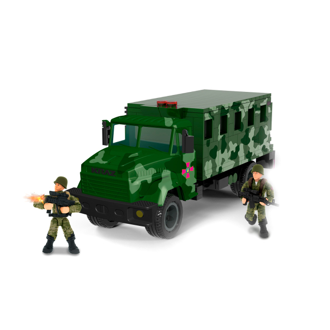 Конструктори з унікальними деталями - Конструктор IBLOCK Армія КрАЗ 243 деталей (PL-921-444)#2