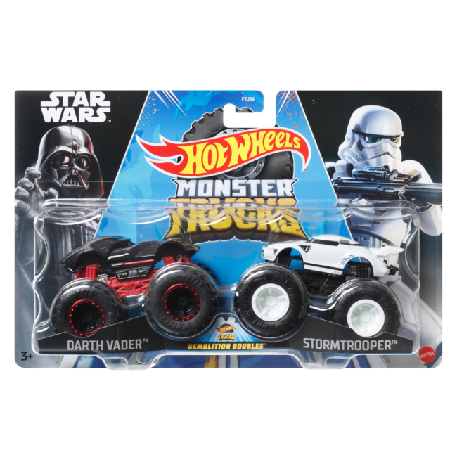 Автомоделі - Набір автомоделей Hot Wheels Monster Trucks Darth Vader vs Stormtrooper (FYJ64/HLT59)#4