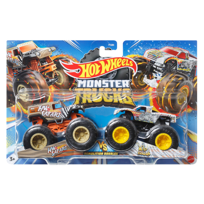 Автомодели - Набор автомоделей Hot Wheels Monster Trucks HW Safari vs Wild Streak (FYJ64/HNX26)#4