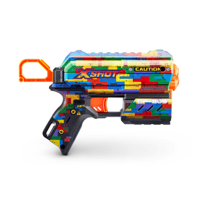 Помповое оружие - Скорострельный бластер X-Shot Skins Flux Striper (36516K)#2