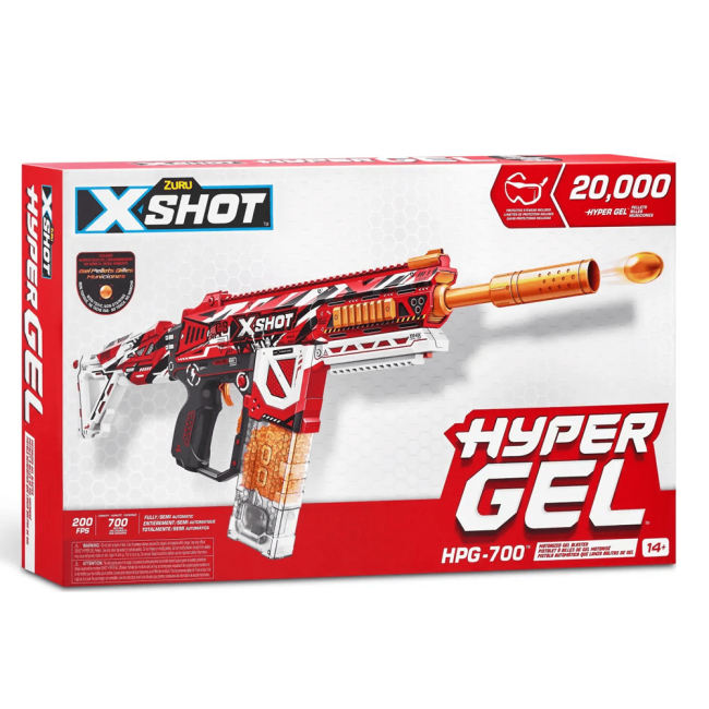 Помпова зброя - Швидкострільний бластер X-Shot Hyper Gel large (36620R)#4